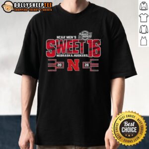Top Nebraska Cornhuskers Sweet 16 2026 Men's March Madness T-Shirt