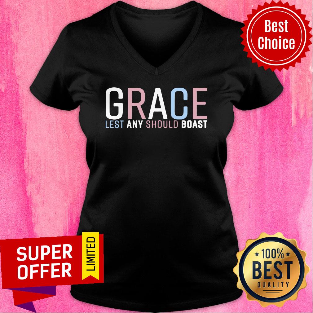 Grace Lest Any Should Boast Shirt - Image 3