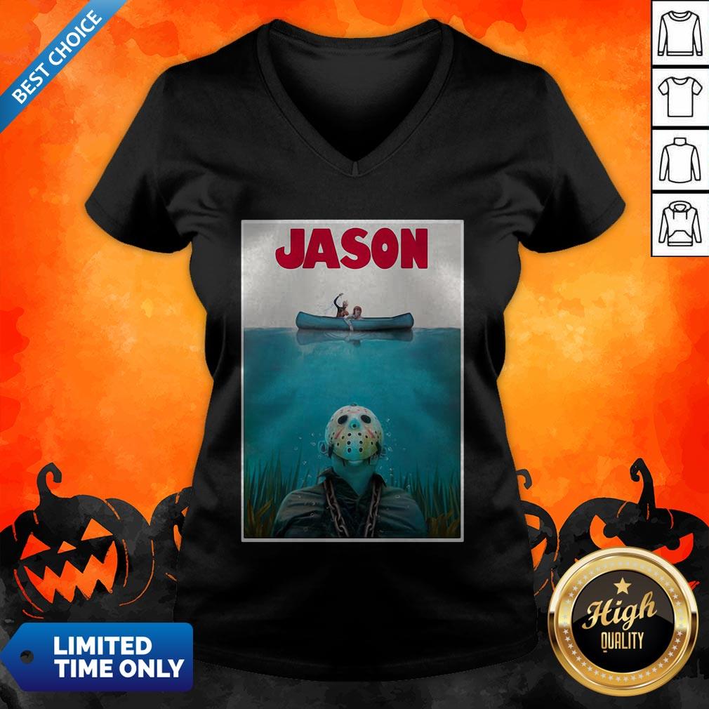 Nice Jason Voorhees Friday The 13th Jaws Shirt - Image 4