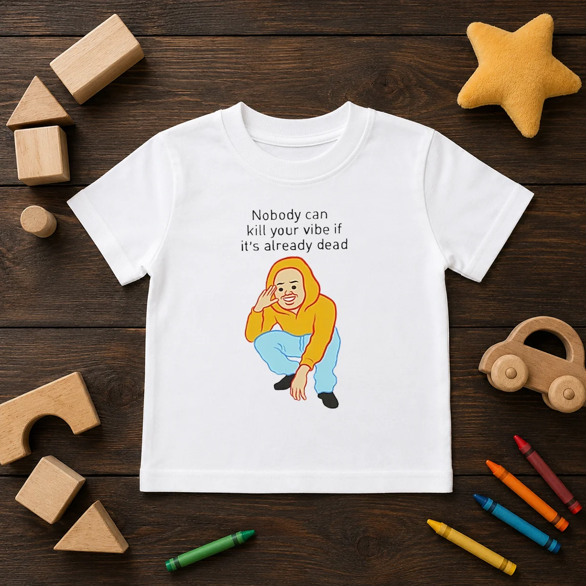 Official Nobody Can Kill Your Vibe If It'S Already Dead Cartoon Man Shirt - Image 9