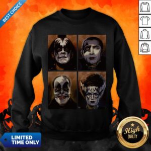 Alternative view of Premium Kiss Neon Rock Band Picture Shirt