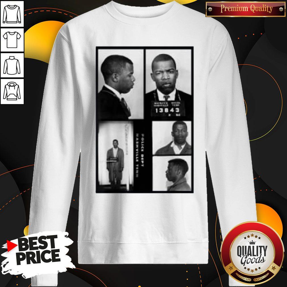 Top John Lewis Mugshot Halftone Official Shirt - Image 5