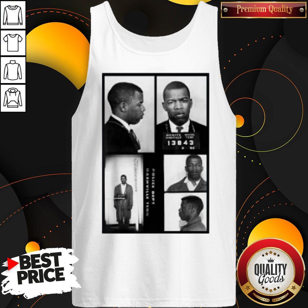 Top John Lewis Mugshot Halftone Official Shirt - Image 4