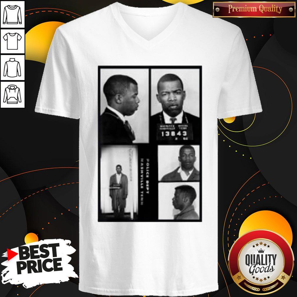 Top John Lewis Mugshot Halftone Official Shirt - Image 3