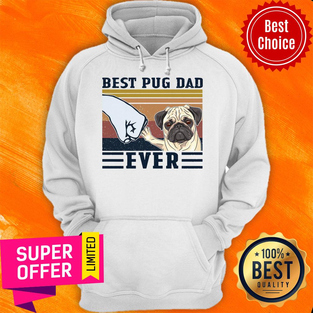 Premium Best Pug Dad Ever Vintage Shirt - Image 3