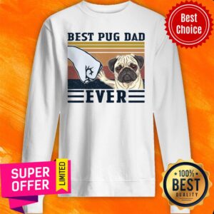 Alternative view of Premium Best Pug Dad Ever Vintage Shirt