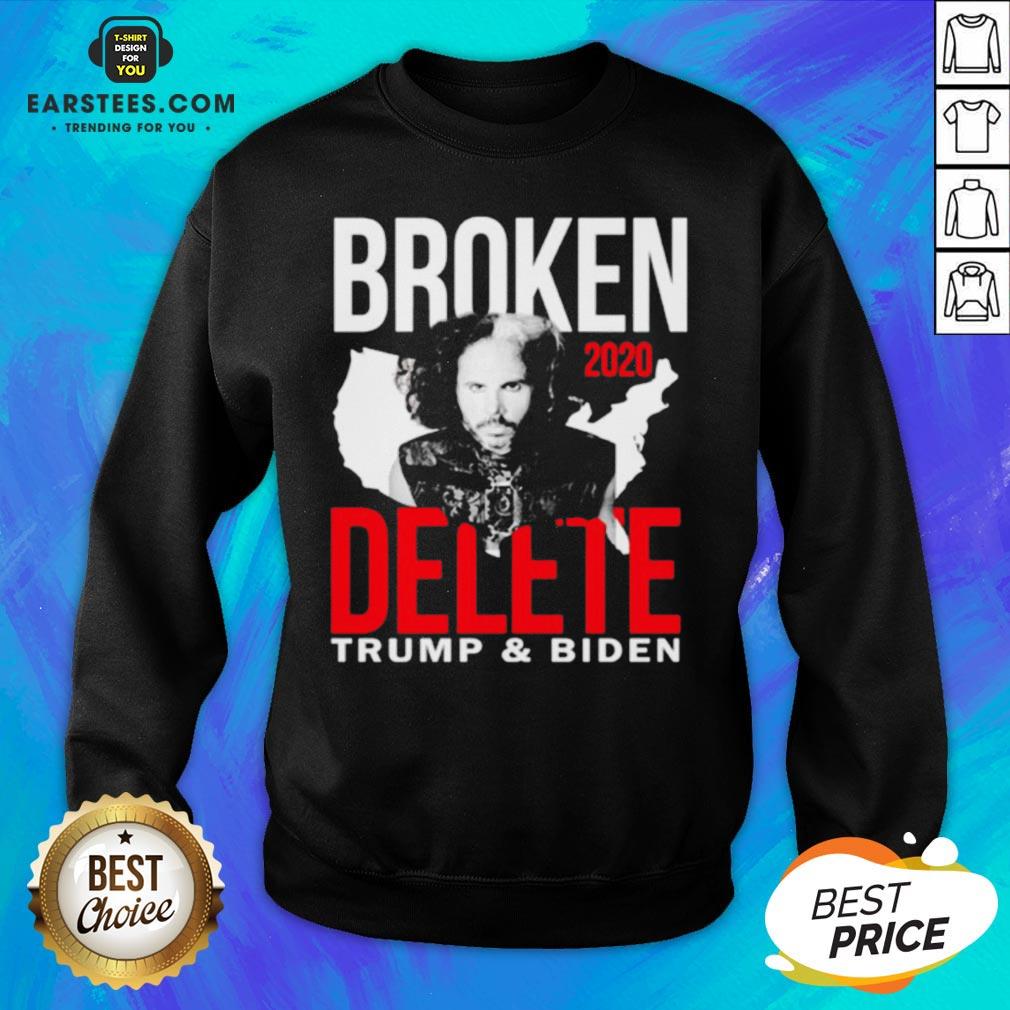 Top Broken 2020 Delete Trump And Biden Shirt - Image 5