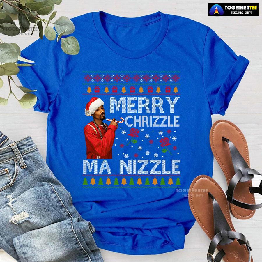 Snoop Dogg Merry Chrizzle Ma Nizzle Christmas T-Shirt - Image 5