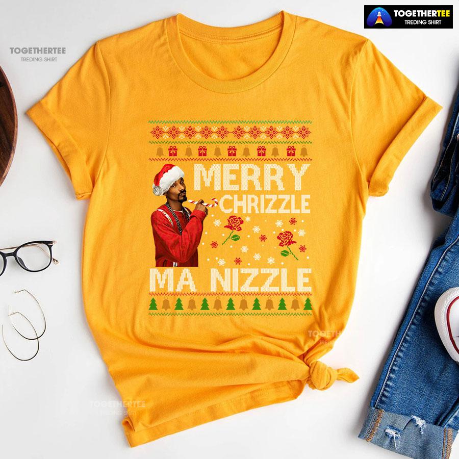 Snoop Dogg Merry Chrizzle Ma Nizzle Christmas T-Shirt - Image 10