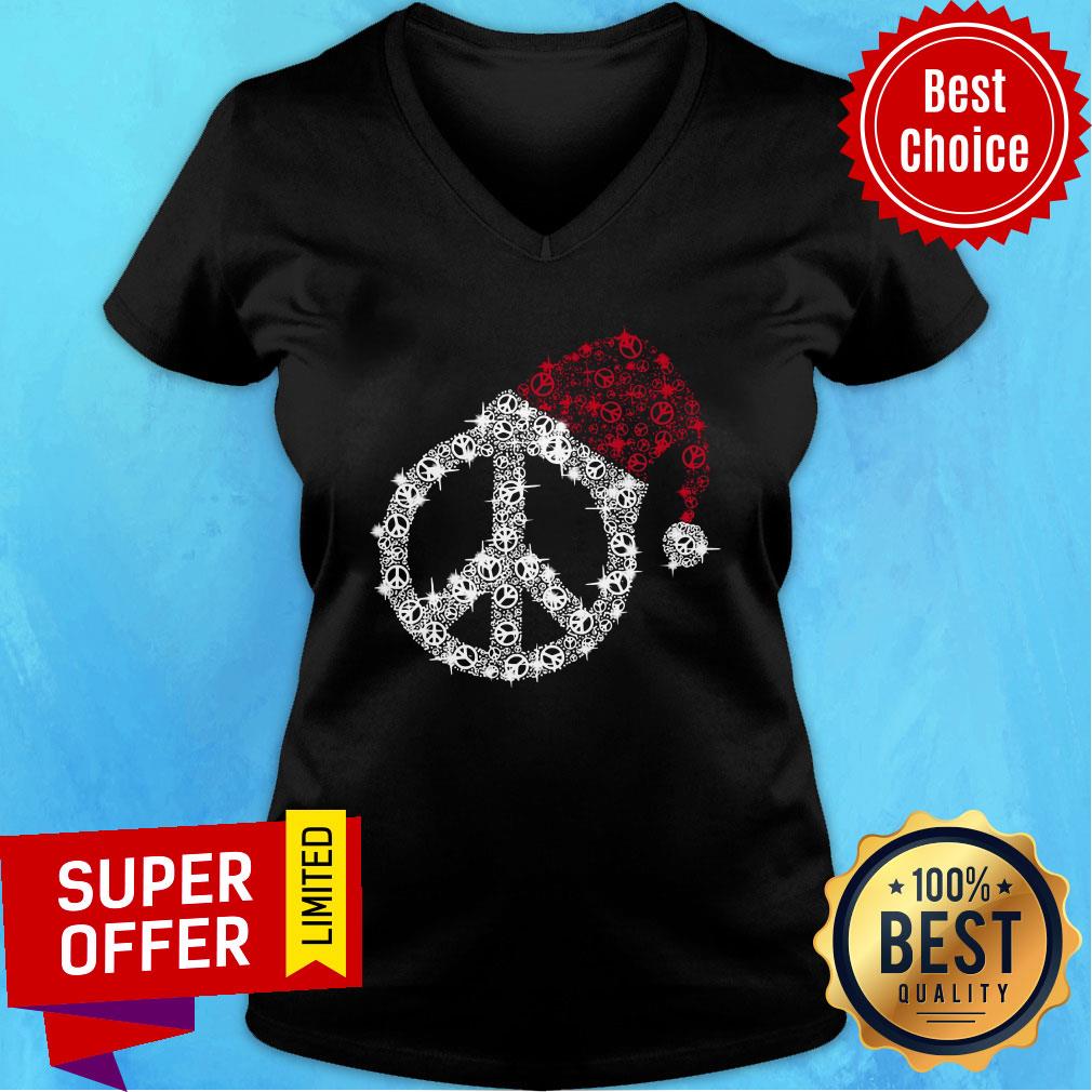 Nice Santa Hippie Logo Diamond Christmas Shirt - Image 3