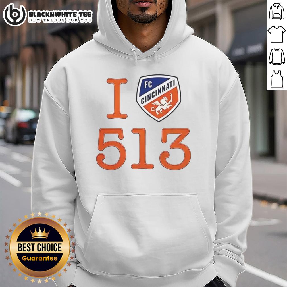Top Ted Karras FC Cincinnati 513 Day Cincy Logo T-Shirt - Image 2