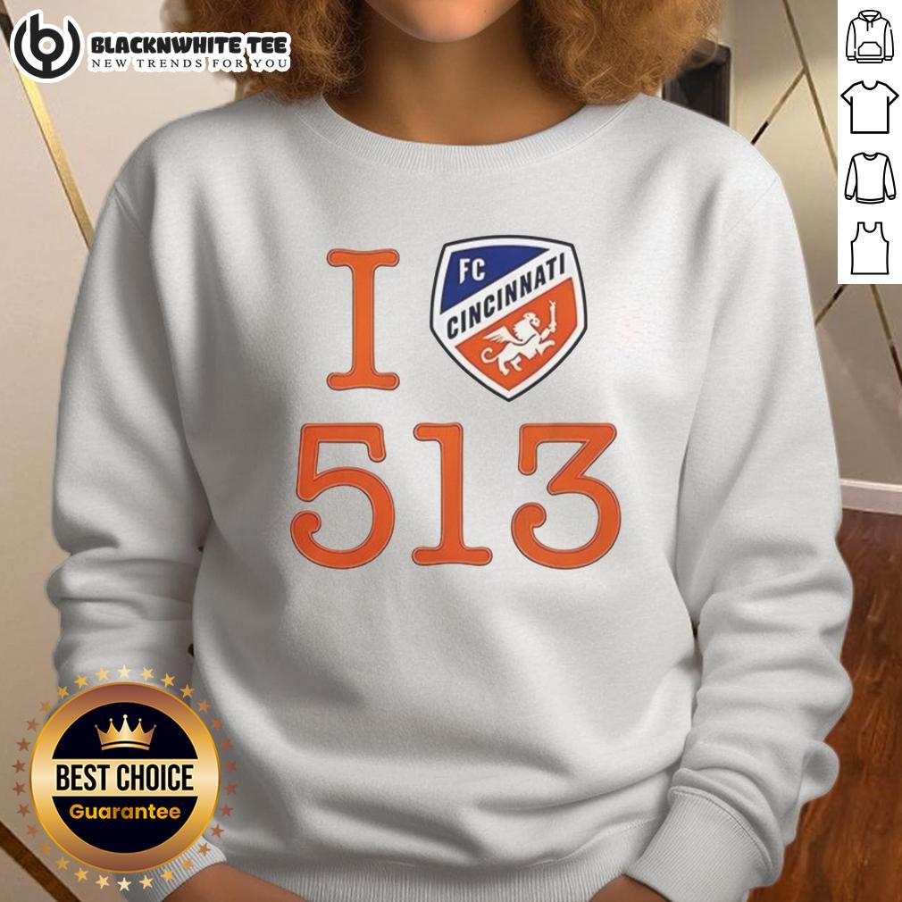 Top Ted Karras FC Cincinnati 513 Day Cincy Logo T-Shirt - Image 5