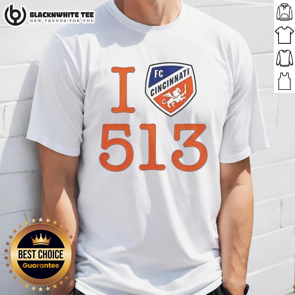 Top Ted Karras FC Cincinnati 513 Day Cincy Logo T-Shirt