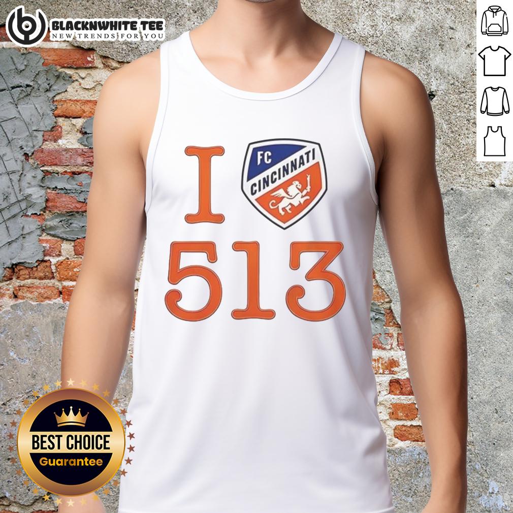 Top Ted Karras FC Cincinnati 513 Day Cincy Logo T-Shirt - Image 4