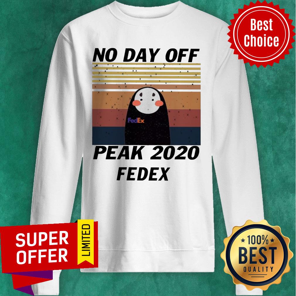 Kaonashi No Day Off Peak 2020 Fedex Vintage Shirt - Image 4
