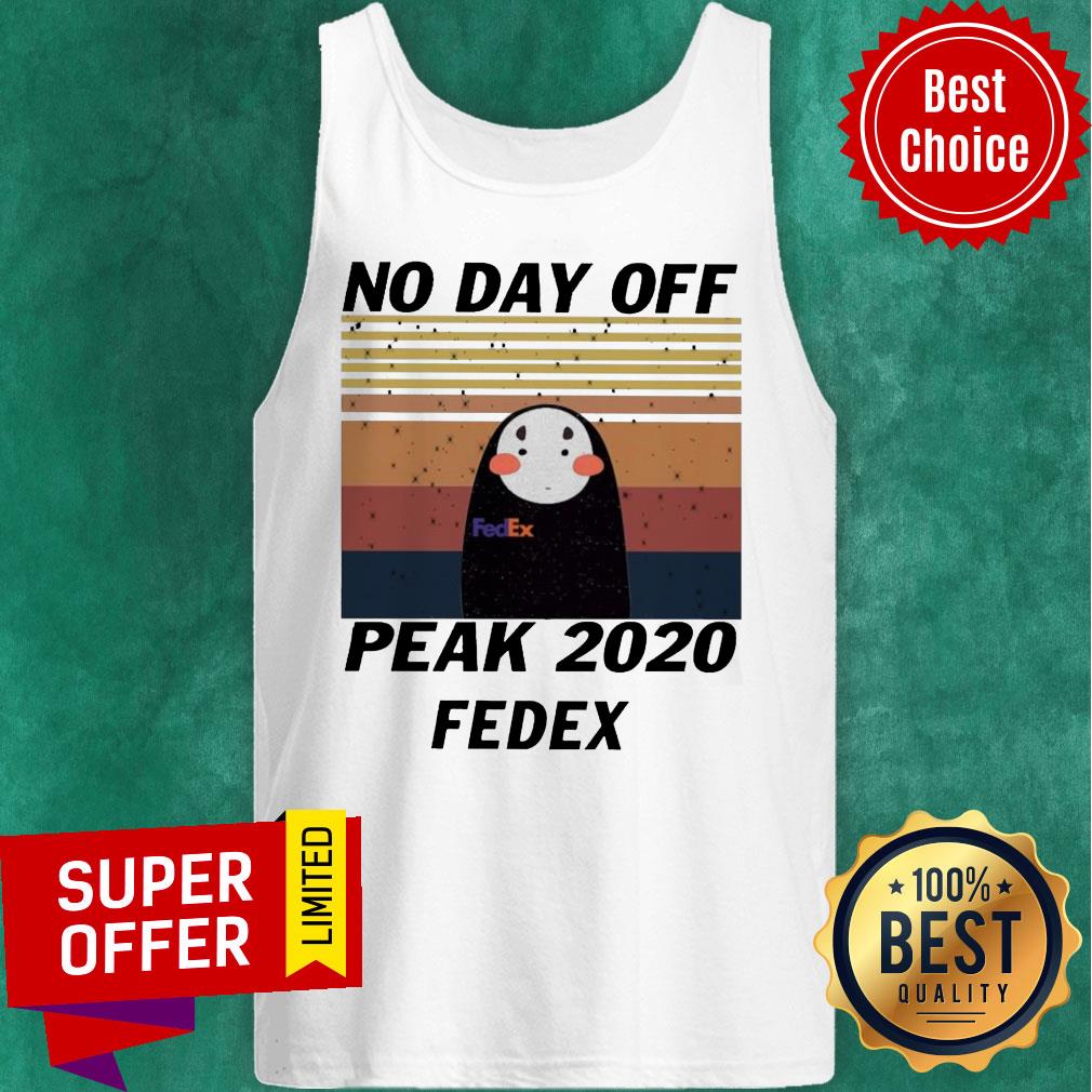 Kaonashi No Day Off Peak 2020 Fedex Vintage Shirt - Image 3