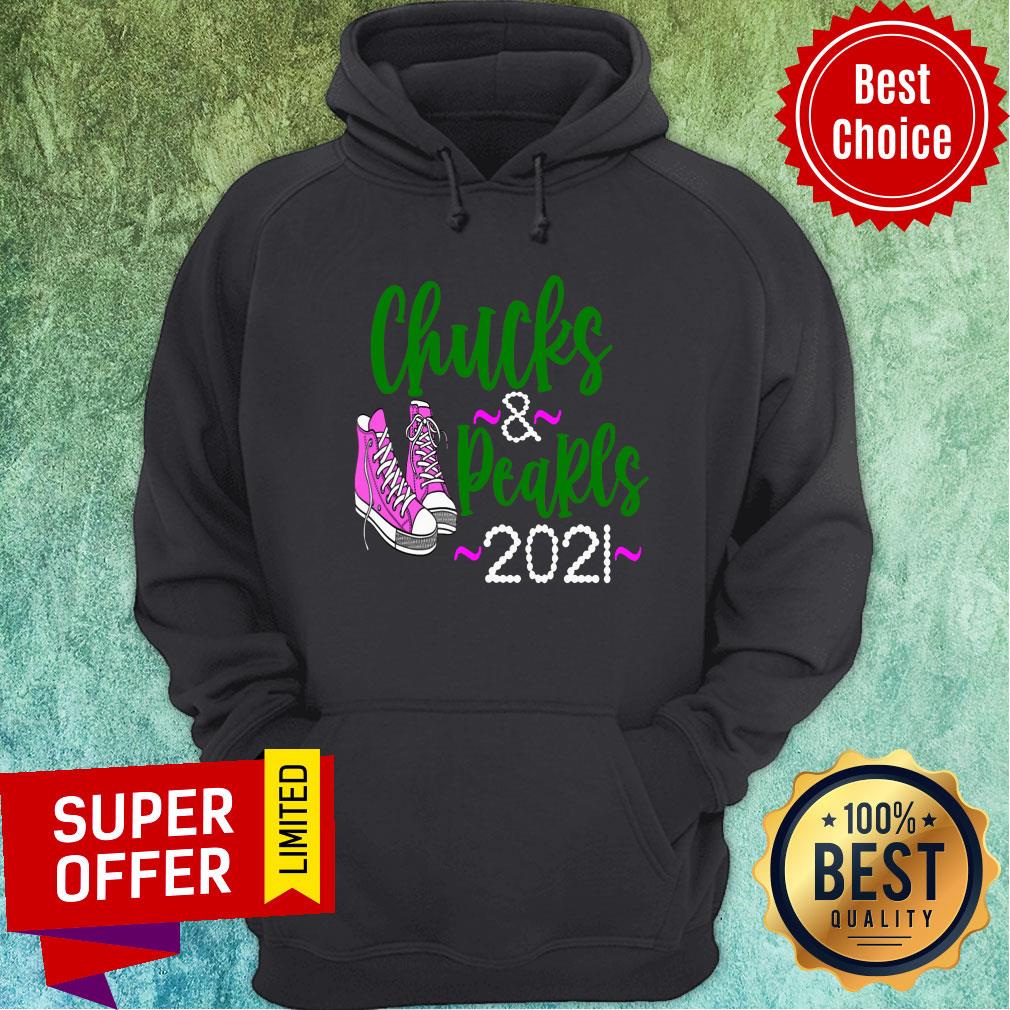 Nice Chucks and Pearls Crewneck 2021 Sneaker Shirt - Image 5