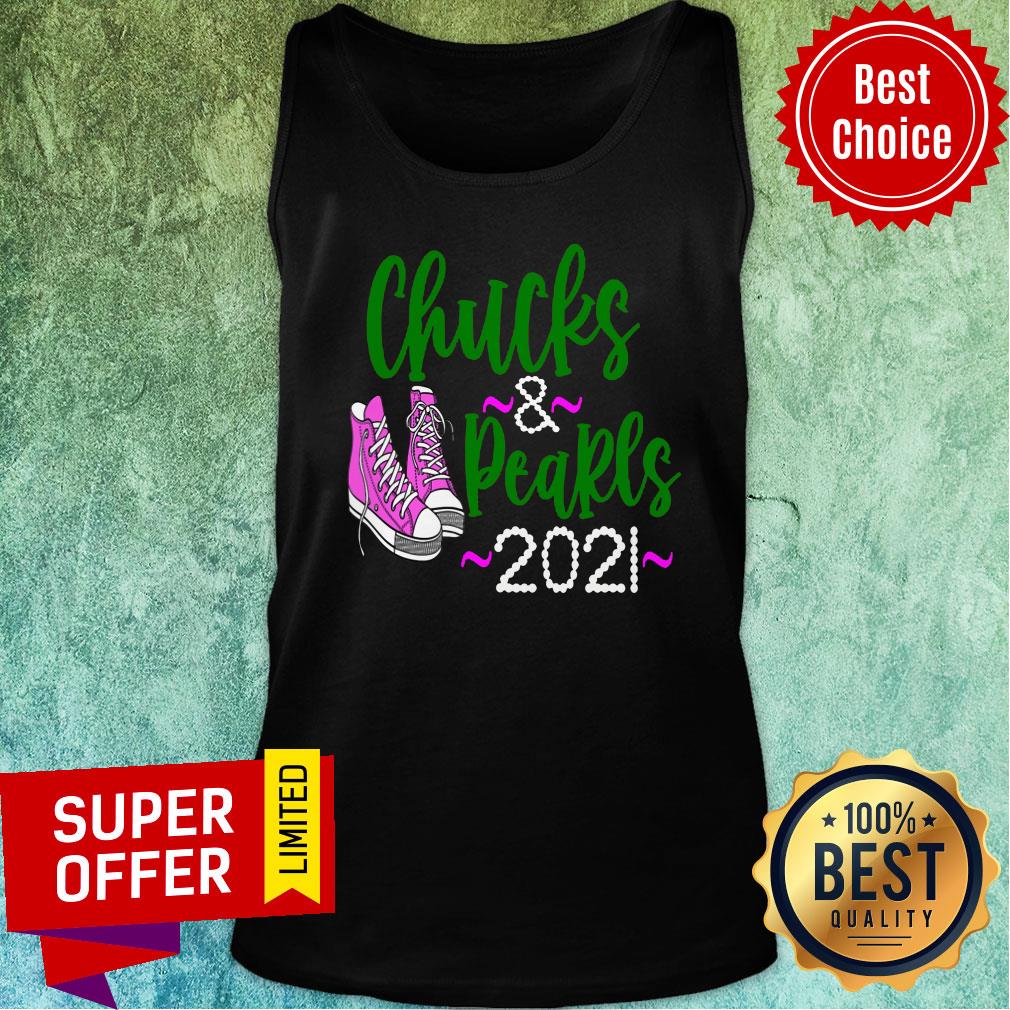 Nice Chucks and Pearls Crewneck 2021 Sneaker Shirt - Image 3
