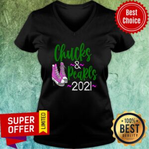 Alternative view of Nice Chucks and Pearls Crewneck 2021 Sneaker Shirt