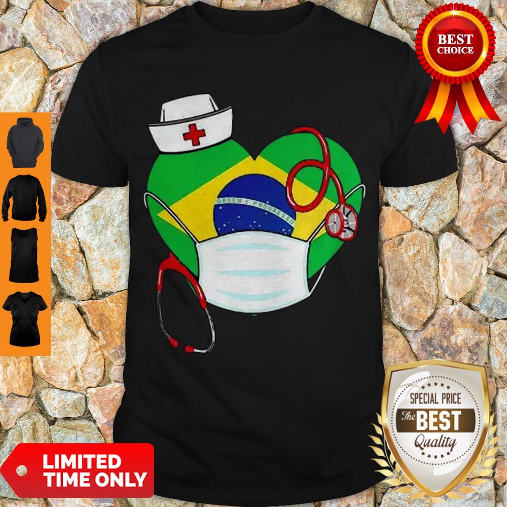 Official Nurse Brazil Heart Shirt