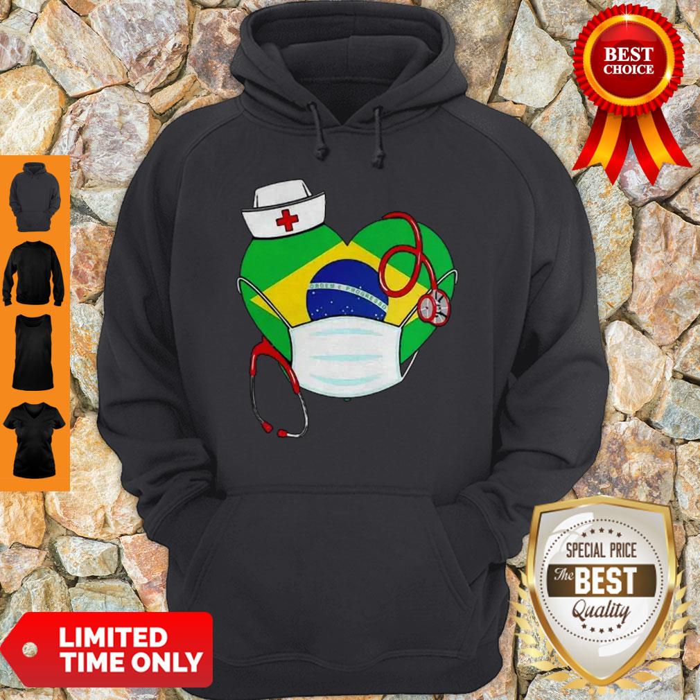 Official Nurse Brazil Heart Shirt - Image 4