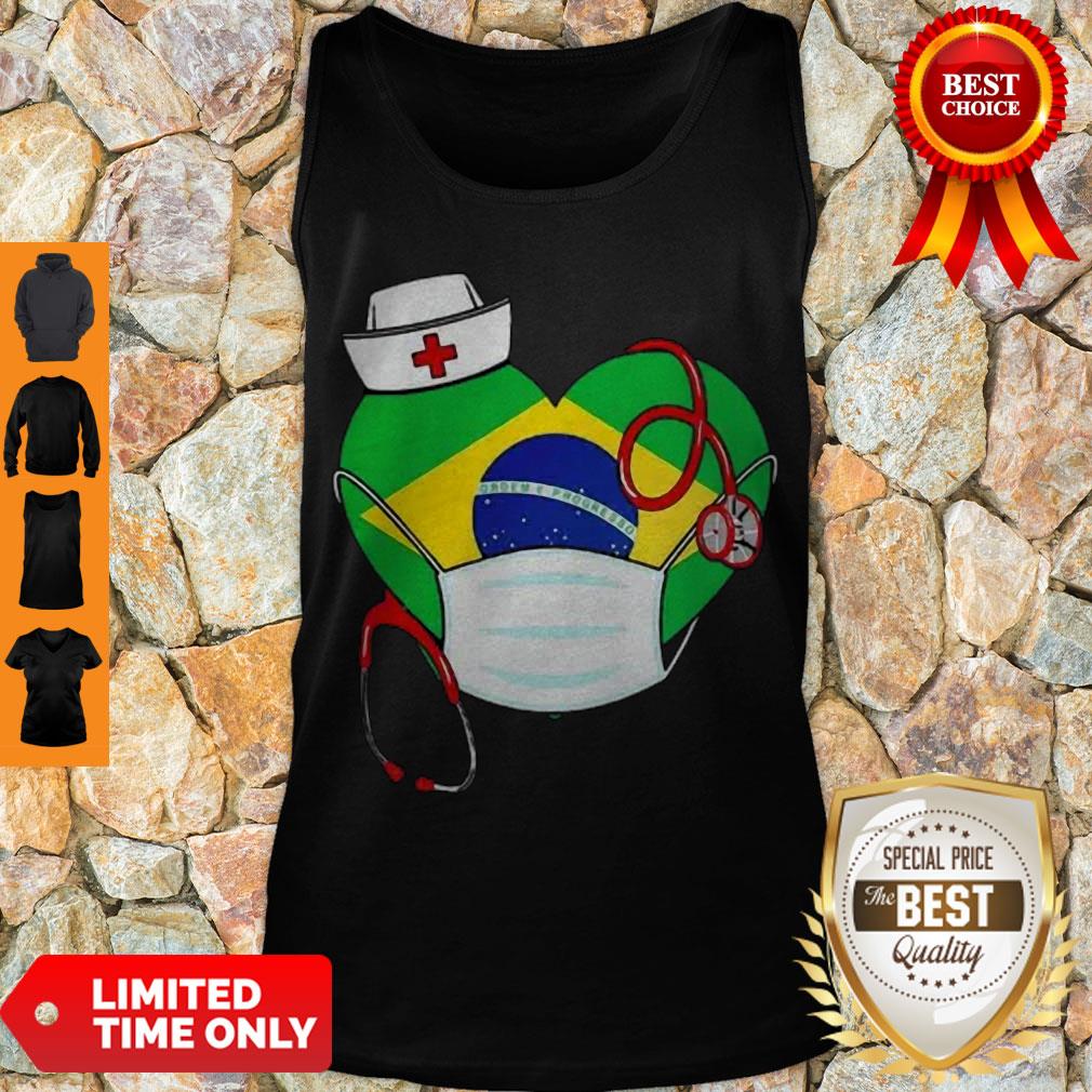 Official Nurse Brazil Heart Shirt - Image 3