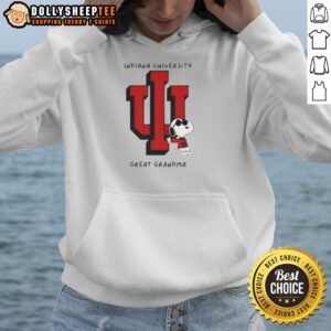 Alternative view of Good Snoopy X Indiana Hoosiers University Great Grandmas T-Shirt