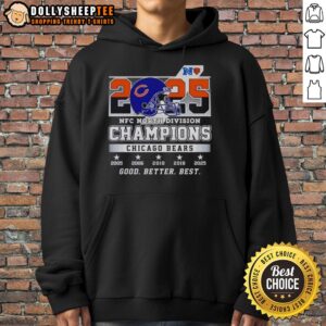 Alternative view of Nice Better Best Chicago Bears 2025 NFC North Division Champions T-Shirt