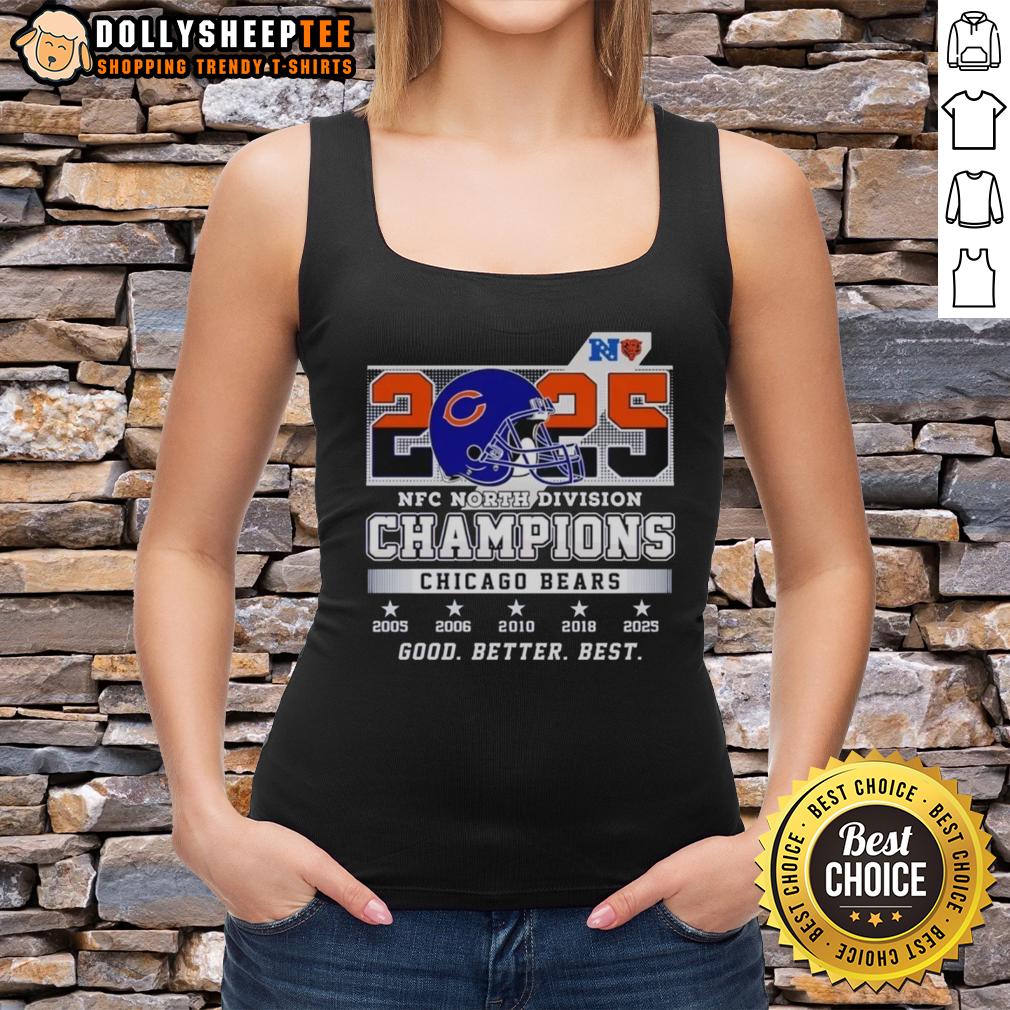 Nice Better Best Chicago Bears 2025 NFC North Division Champions T-Shirt - Image 4