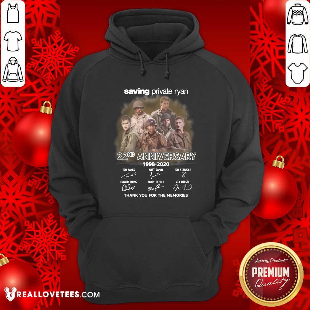 Cool Saving Private Ryan 22nd Anniversary 1988 2020 Thank You For The Memories Signatures Shirt - Image 4