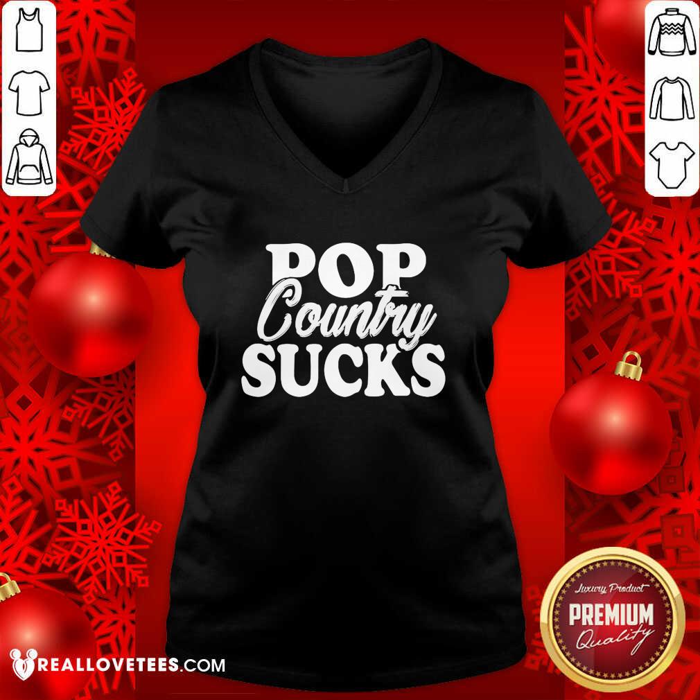 Cute Pop Country Sucks Shirt - Image 5