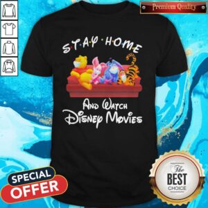 The Winnie The Pooh Face Mask Stay Home And Watch Disney Movies Shirt