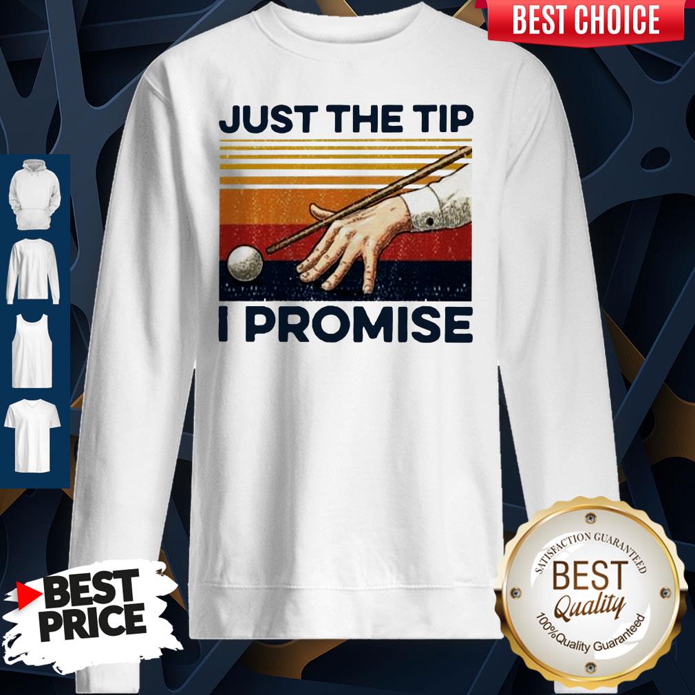 Billiards Just The Tip I Promise Vintage Shirt - Image 4