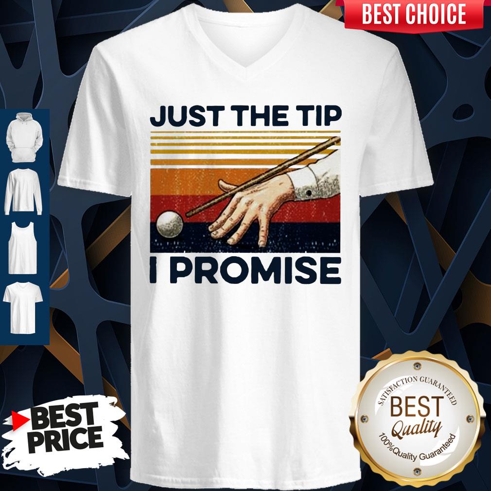 Billiards Just The Tip I Promise Vintage Shirt - Image 2