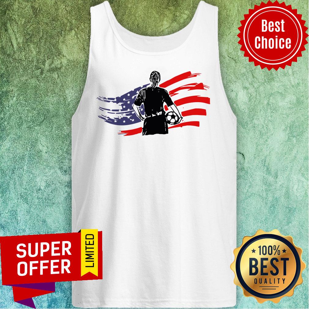 Nice American Flag Soccer Shirt - Image 4