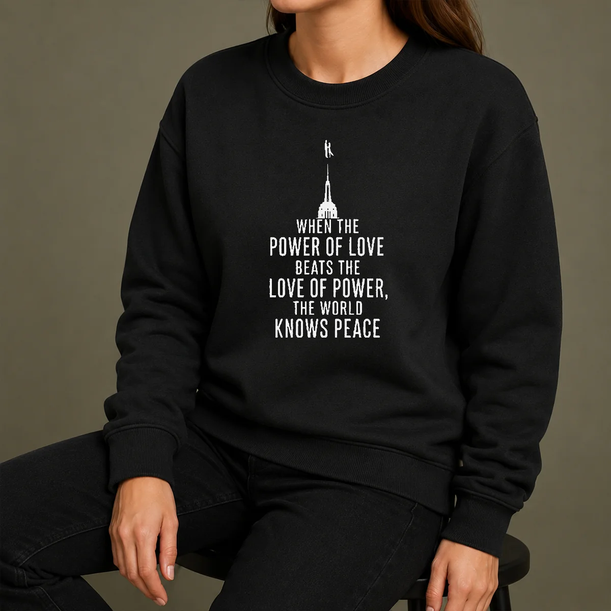 Pretty Awesome When The Power Of Love Beats The Love Of Power The World Knows Peace Shirt - Image 7