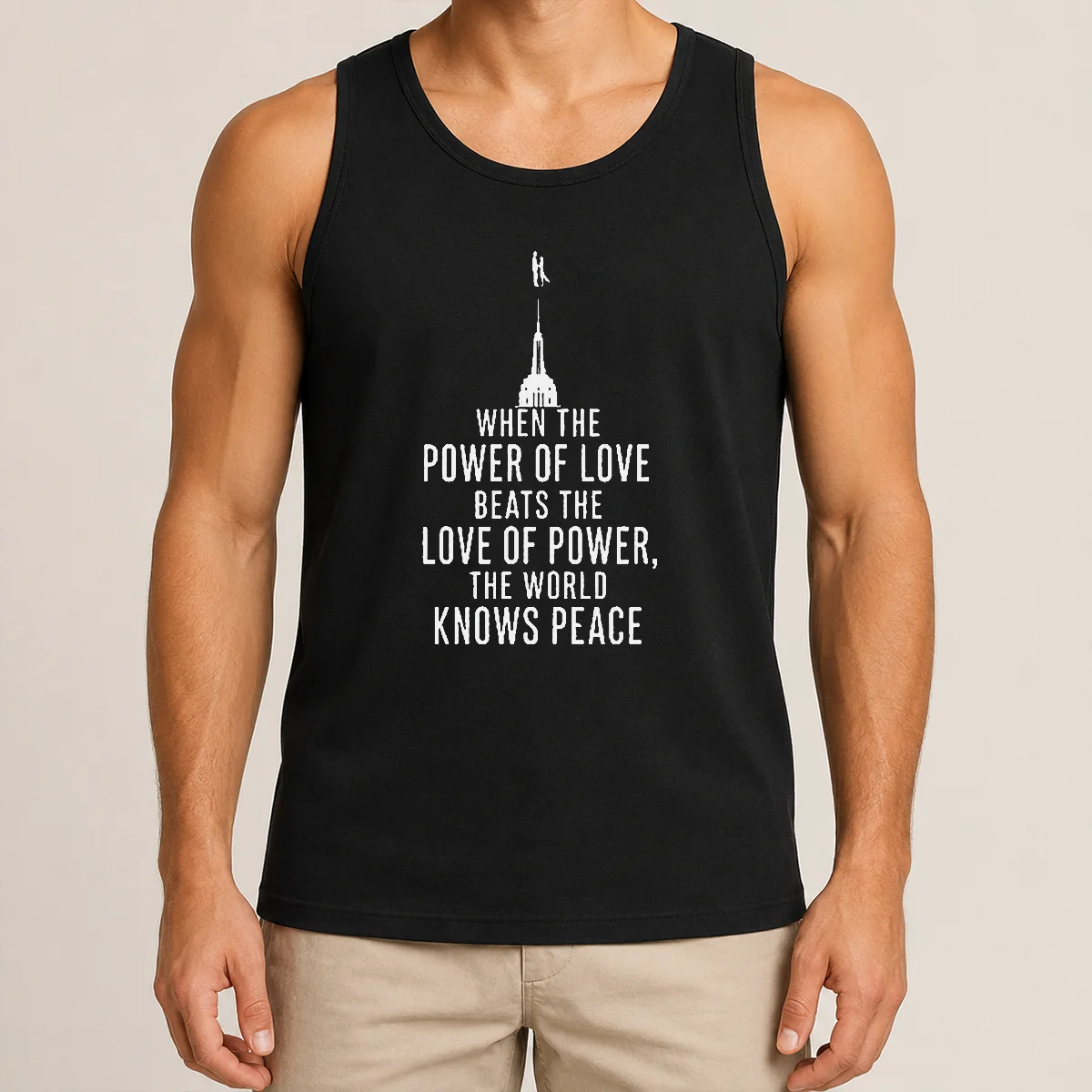 Pretty Awesome When The Power Of Love Beats The Love Of Power The World Knows Peace Shirt - Image 3