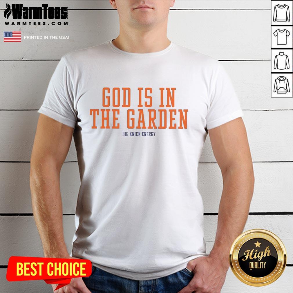 Premium New York Knicks God Is In The Garden NBA Playoffs 2026 T-Shirt