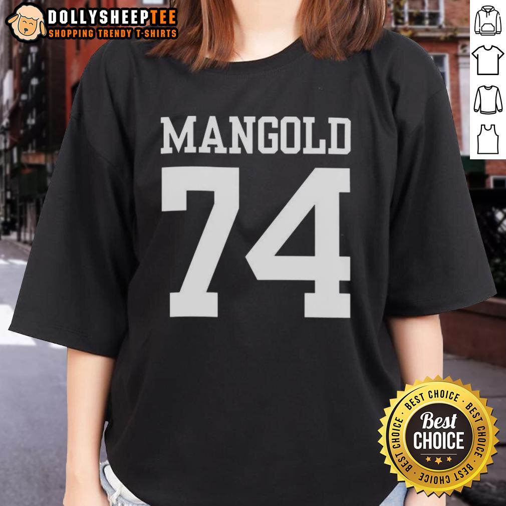 Nice New York Jets Nick Mangold 74 T-Shirt - Image 3