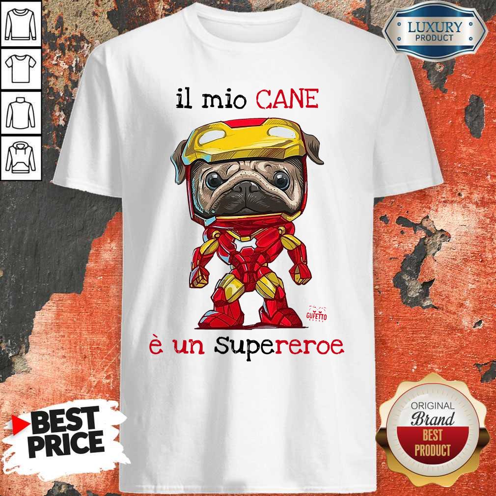 Premuim Pug il mio CANE è un Supereroe Shirt