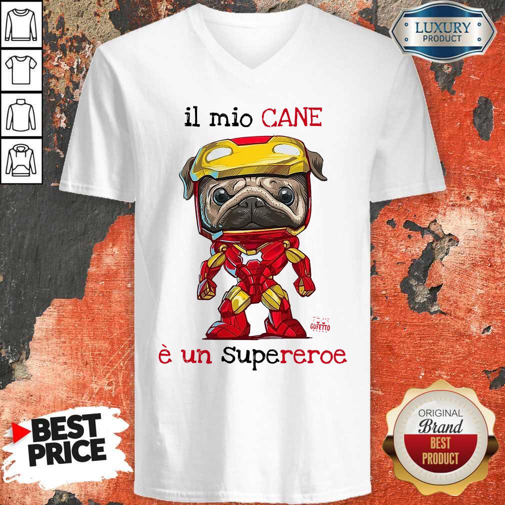 Premuim Pug il mio CANE è un Supereroe Shirt - Image 4