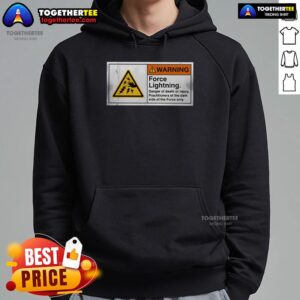 Alternative view of Premium Caution Force Lightning T-Shirt