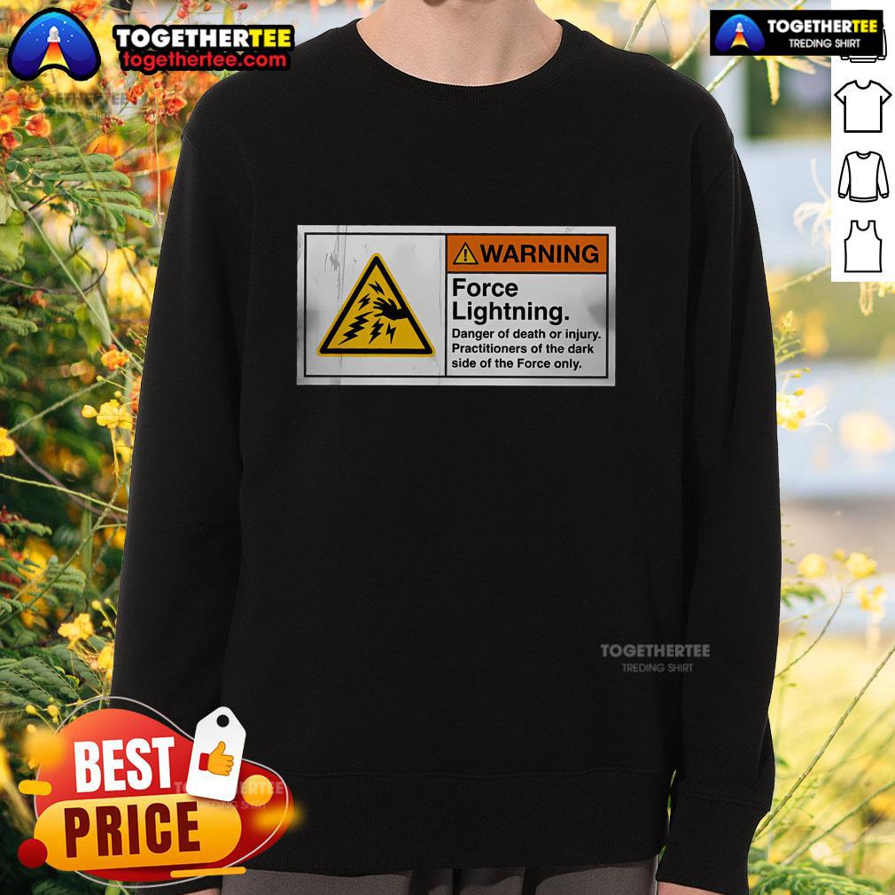Premium Caution Force Lightning T-Shirt - Image 5