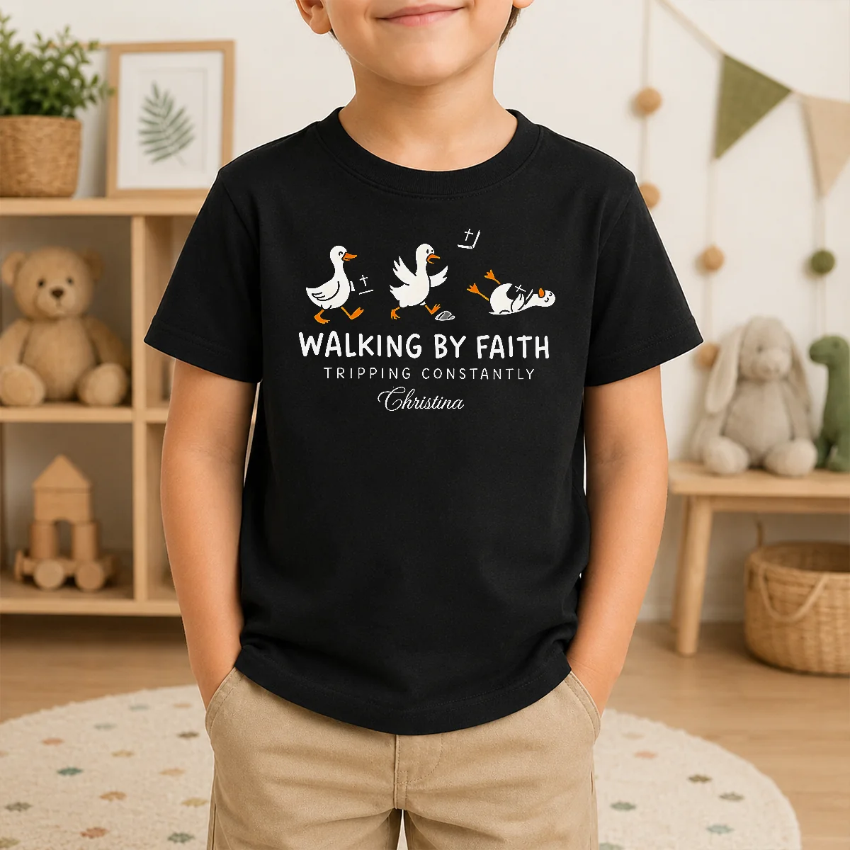 Official Walking By Faith Tripping Constantly Shirt - Image 9