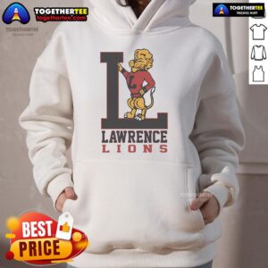 Alternative view of Official Lawrence Lions Big L Baseball T-Shirt