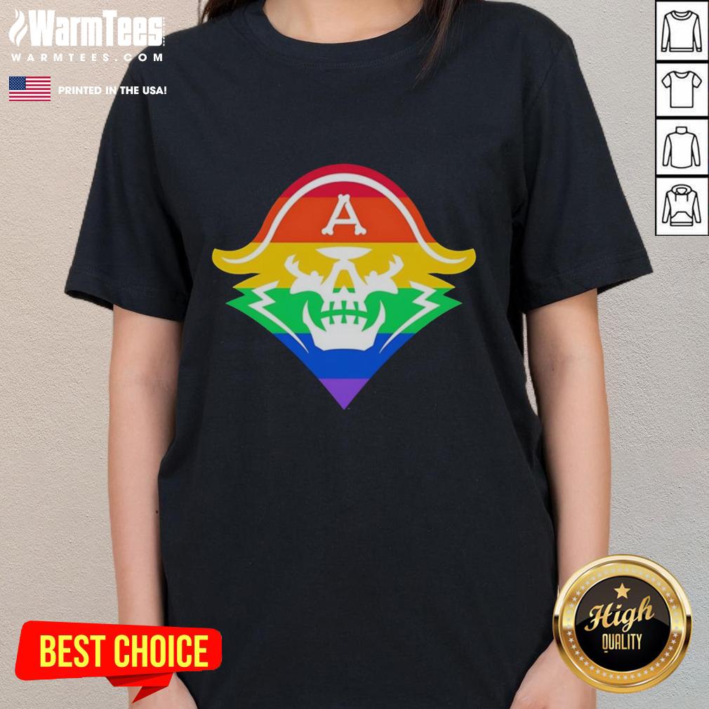 Official Skull Milwaukee Admirals Pride T-Shirt - Image 3