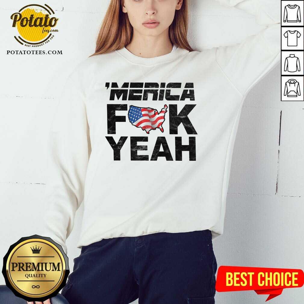 Merica Fuck Yeah 4th Of July Shirt - Image 4