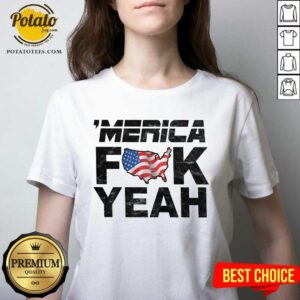 Alternative view of Merica Fuck Yeah 4th Of July Shirt