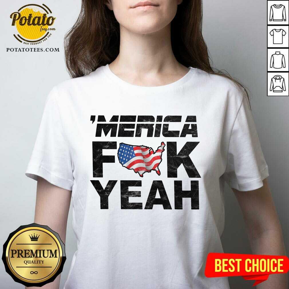 Merica Fuck Yeah 4th Of July Shirt - Image 2