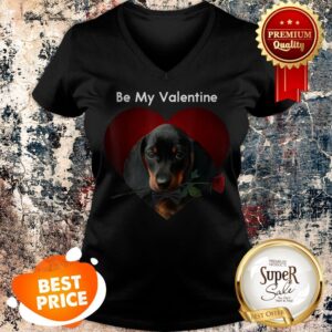Alternative view of Official Be My Valentine Dachshund Valentine’s Day Shirt